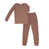 Bamboo Wool Long Sleeve Pajama Set (Earthy)