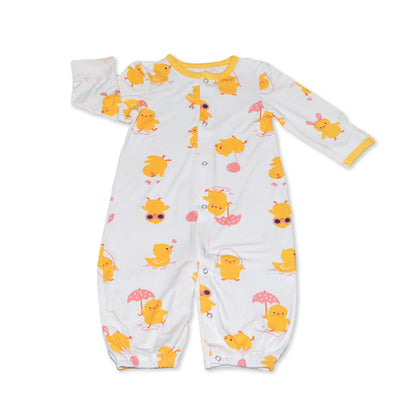 bamboo converter gown little chick print