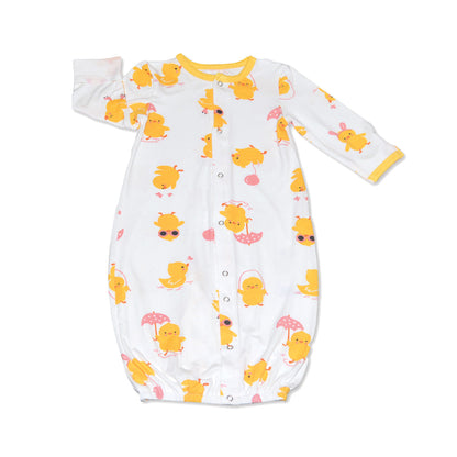 bamboo converter gown little chick print