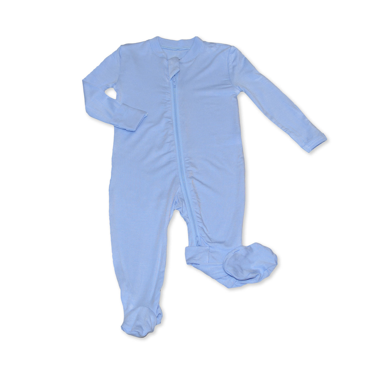 bamboo footies with two way zipper skydive