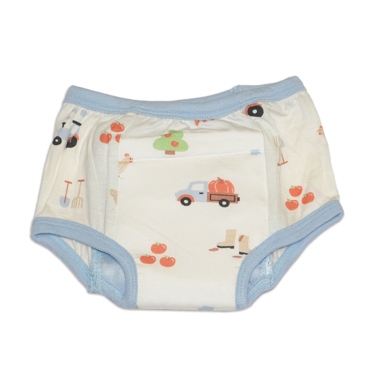 bamboo training pants pumpkin farm print