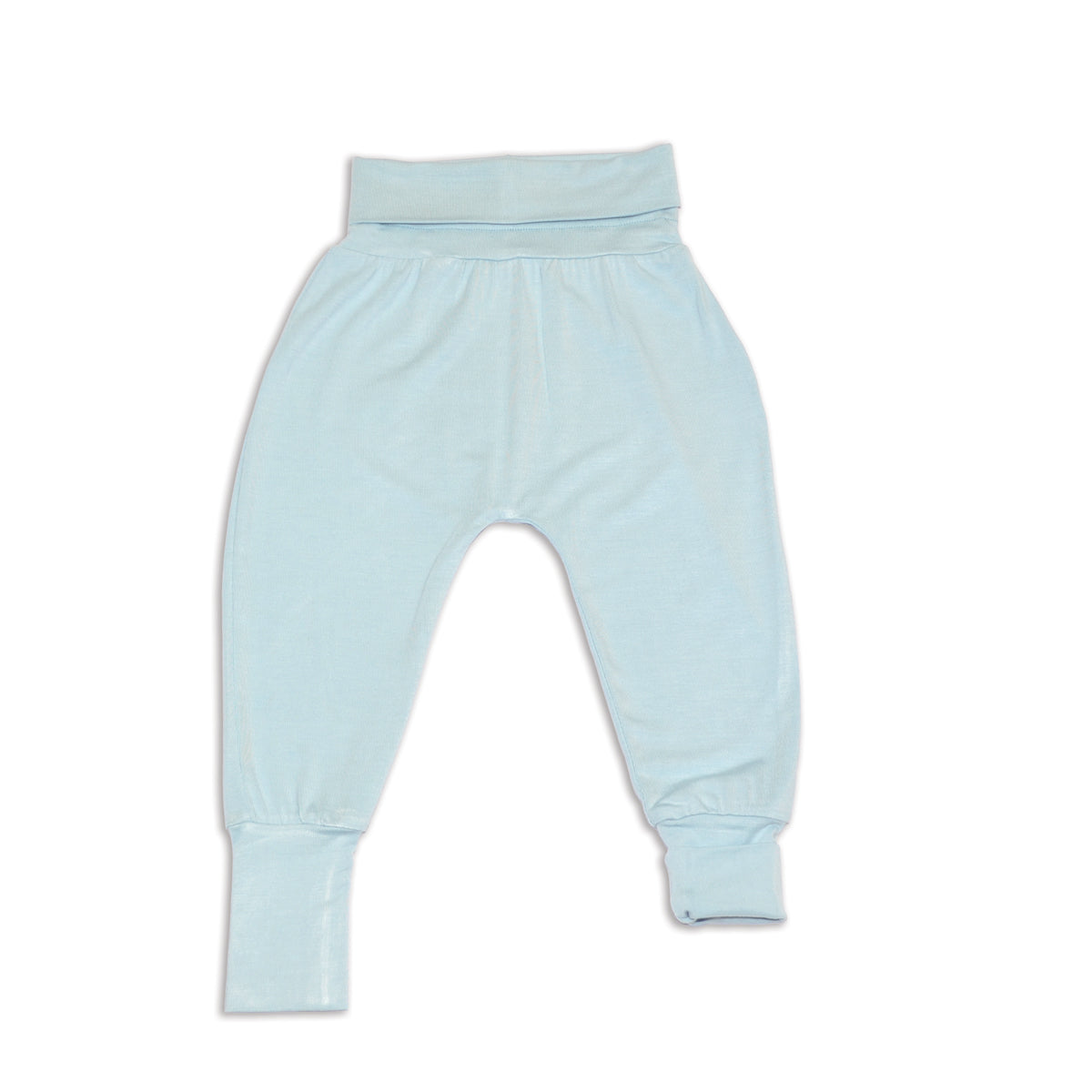 bamboo harem pants blue cloud color