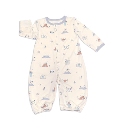 bamboo converter gown ski club print