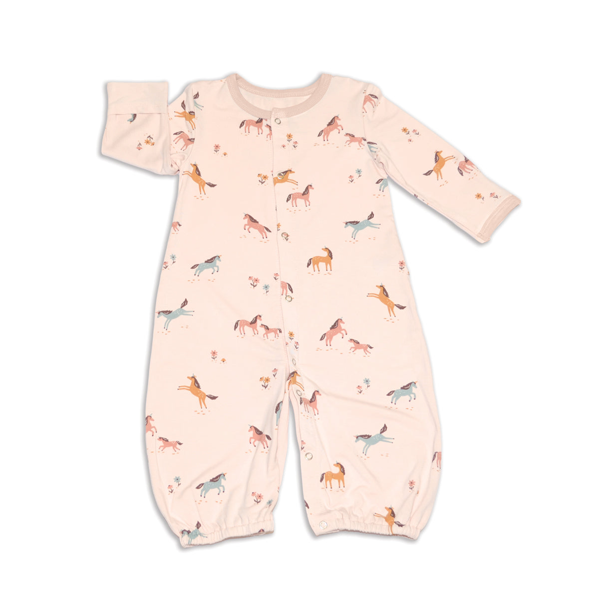 bamboo converter gown unicorn meadow print