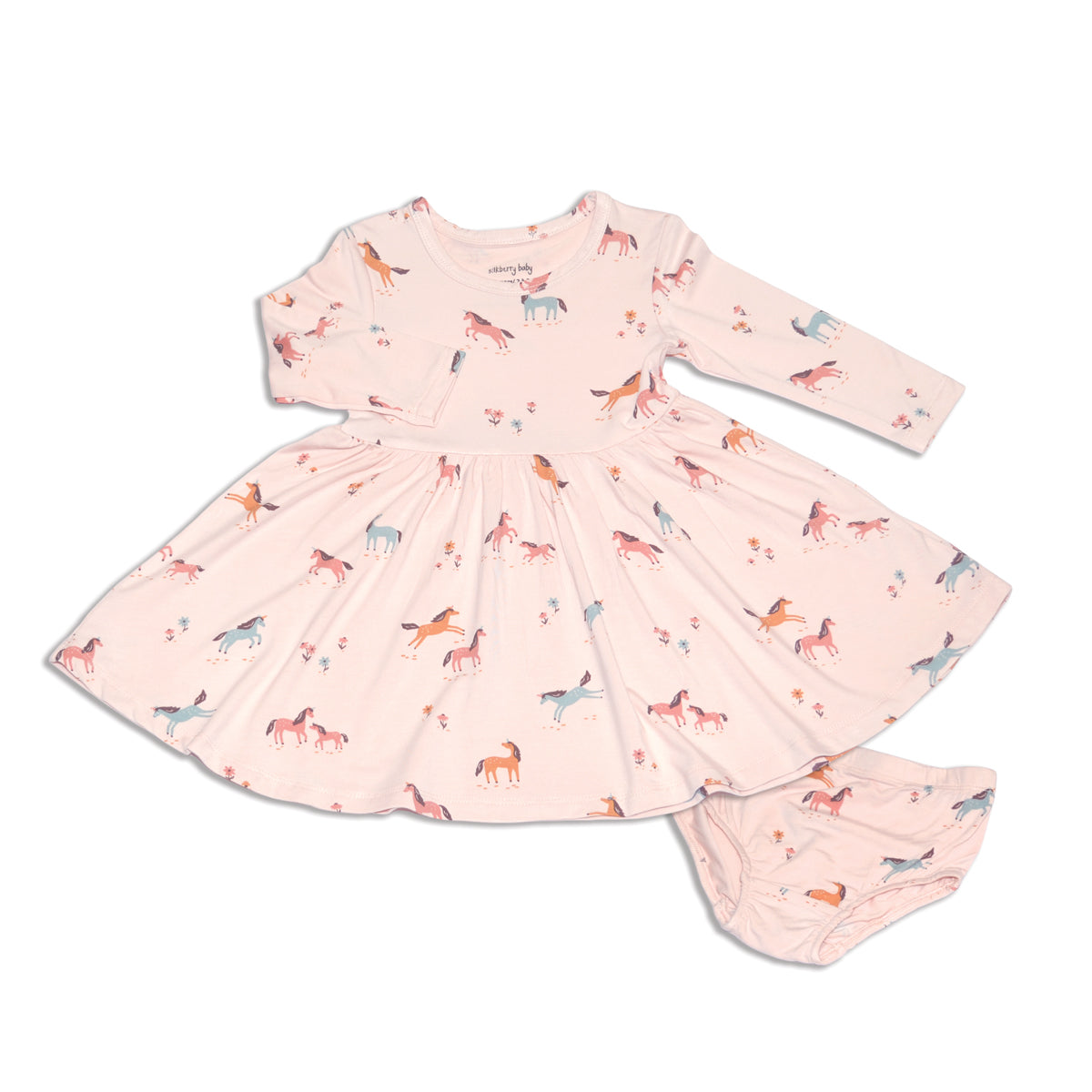 twirl dress unicorn meadow print