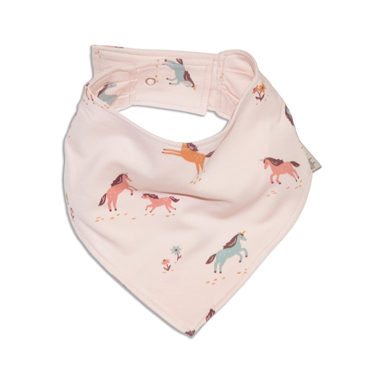 bib unicorn meadow print