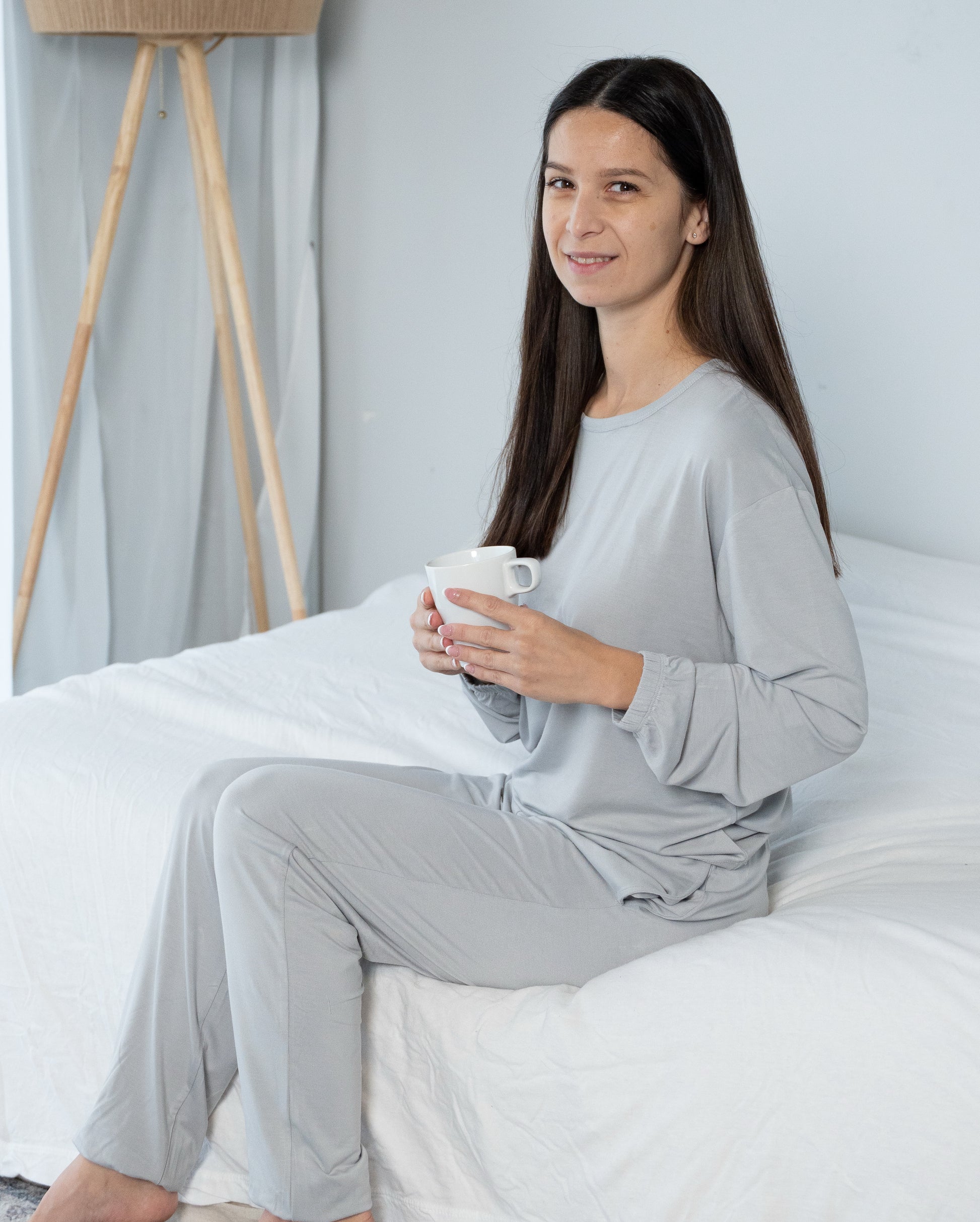 women's bamboo loungewear high rise color