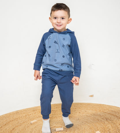 sweat pants indigo
