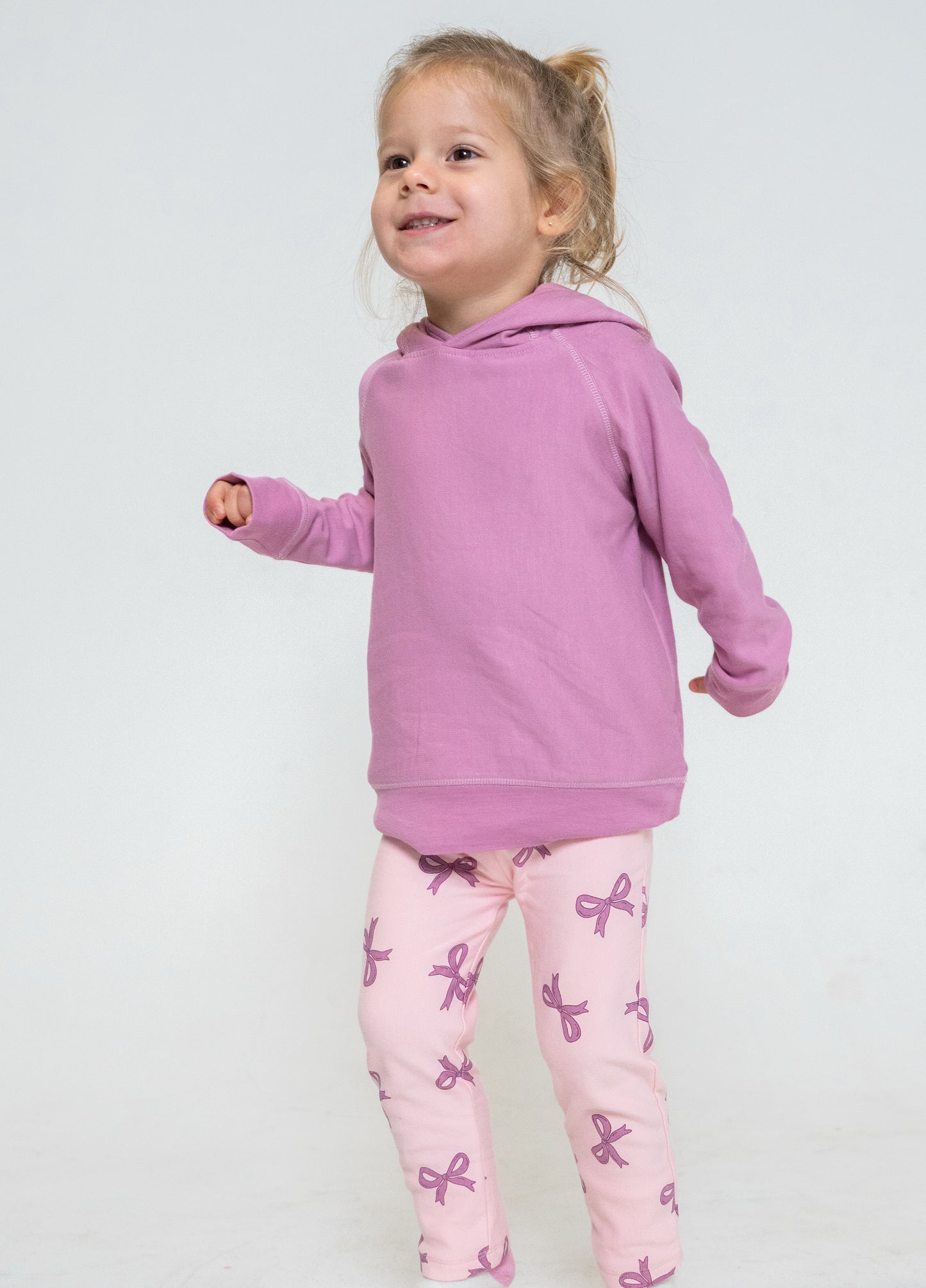 leggings whimsical bow print