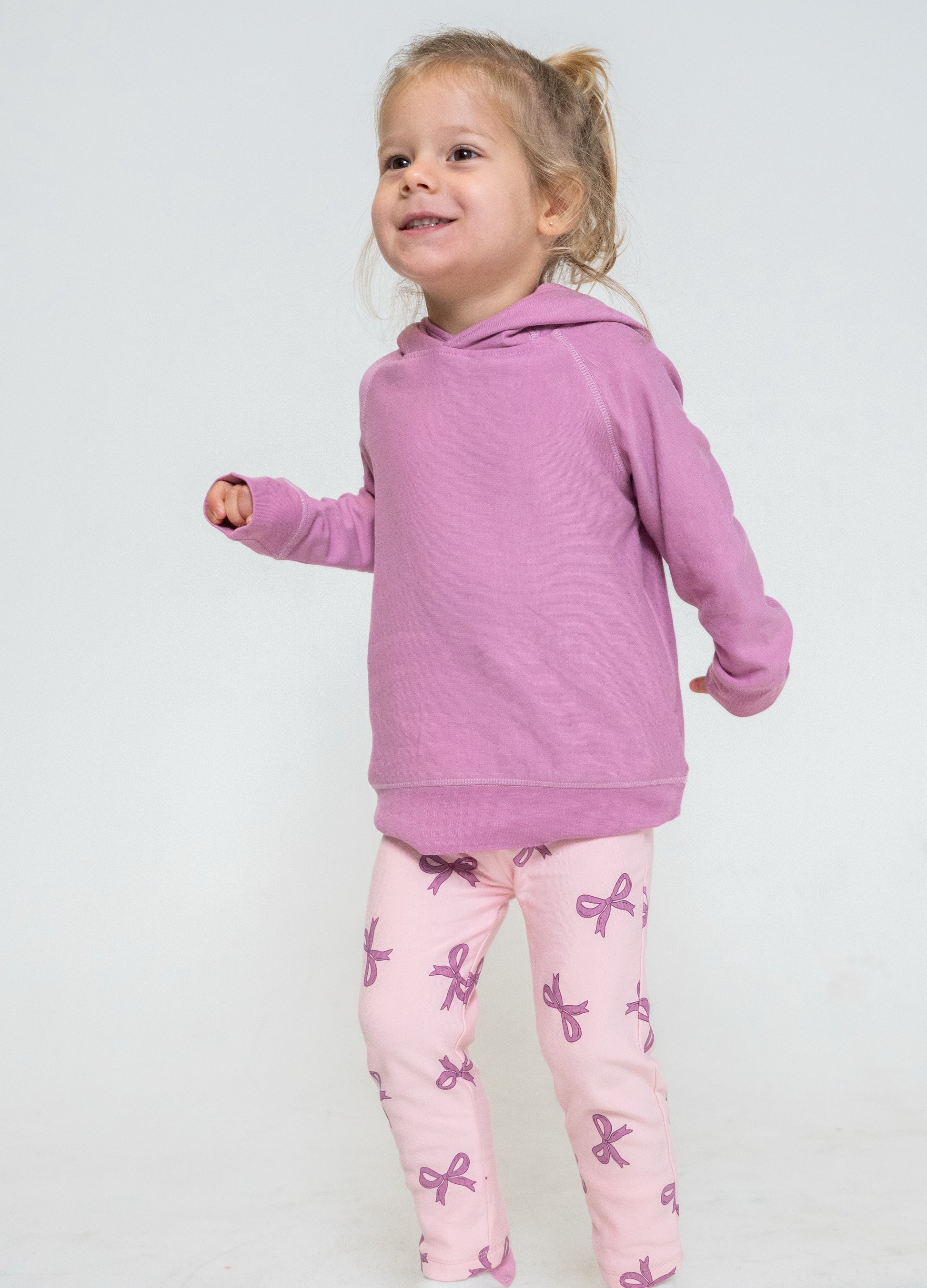 leggings whimsical bow print