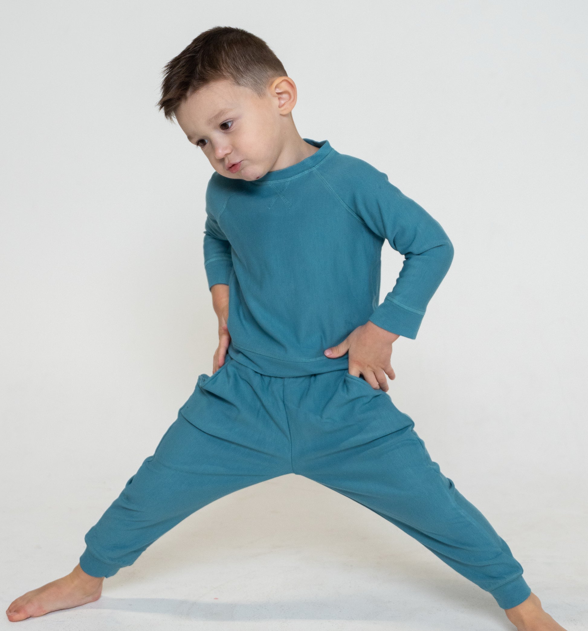 sweatshirt blue forest color
