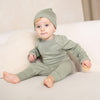 Bamboo Wool Long Sleeve Onesie (Lily Pad)