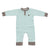 Organic Cotton Long Sleeve Romper (Arctic Blue)