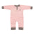 Organic Cotton Long Sleeve Romper (Blush dot)