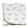 Organic Cotton Swaddler Blanket (Arctic blue bear print)