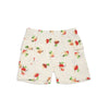 organic cotton shorts rad radish print