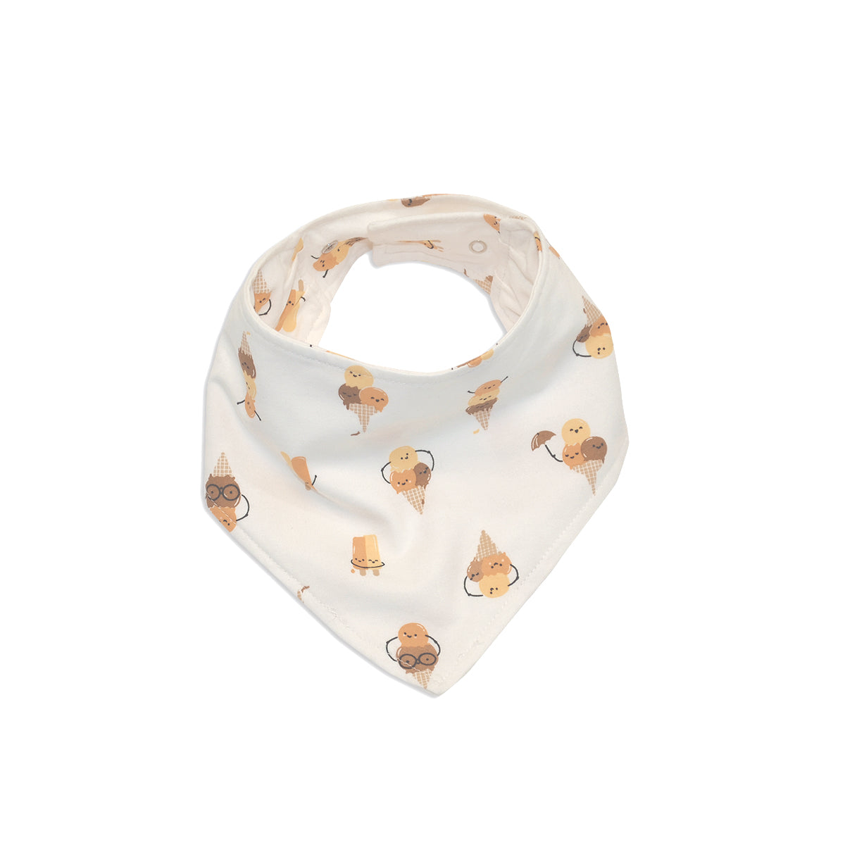 organic cotton bandana bib icy pals print