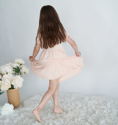 bamboo tiered jersey dress blossom