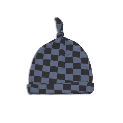 bamboo knot hat check it out print