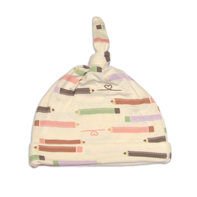 bamboo knot hat pretty pencils print