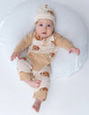 bamboo knot hat & romper sleepy sloth print