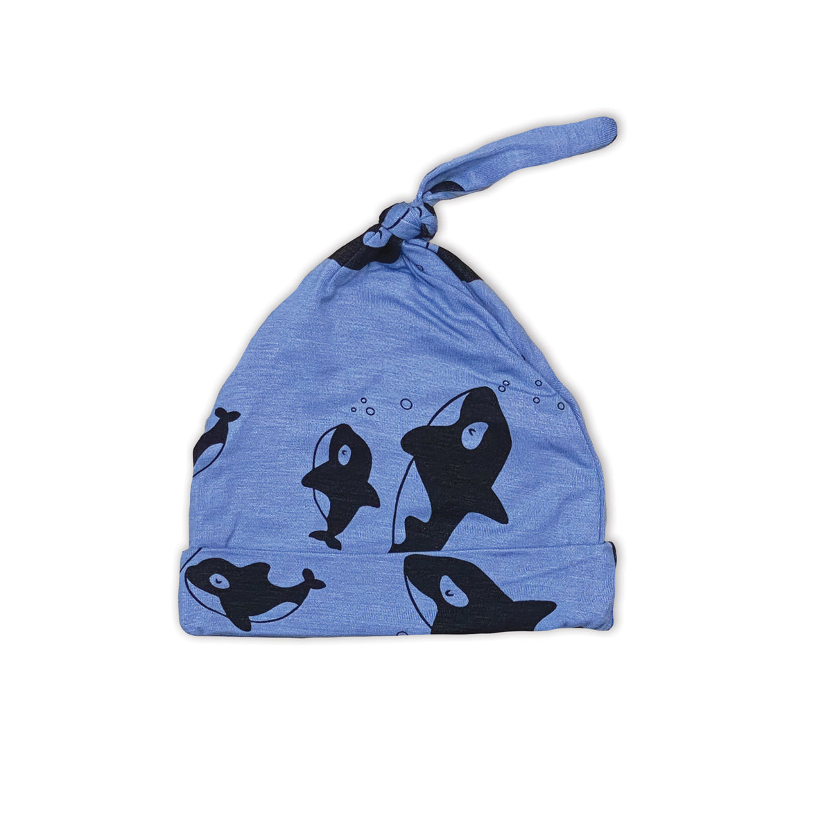 bambo knot hat orca print