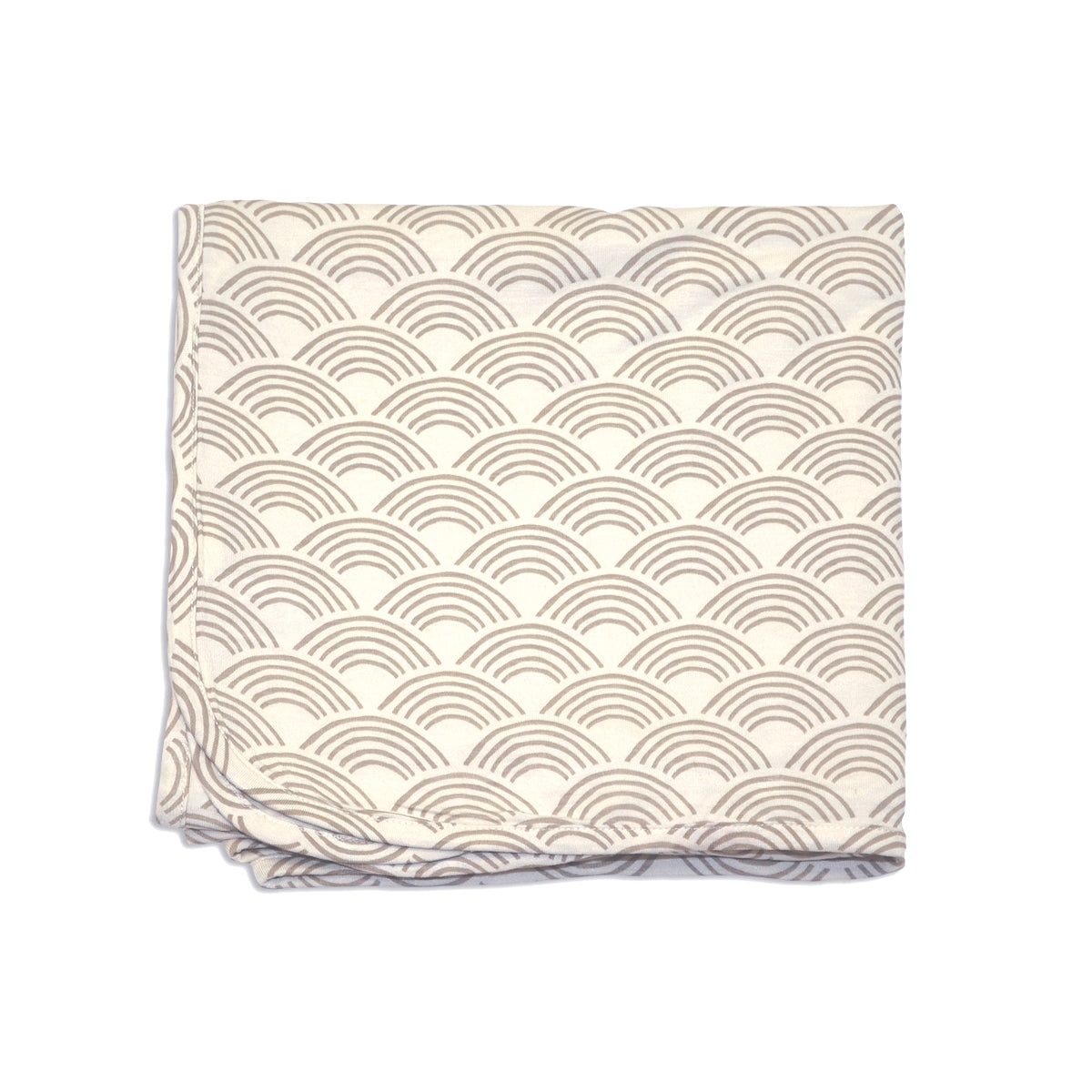 bamboo swaddle blanket wobbly wave print