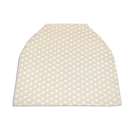 baby cover nursing poncho wobbly wave print