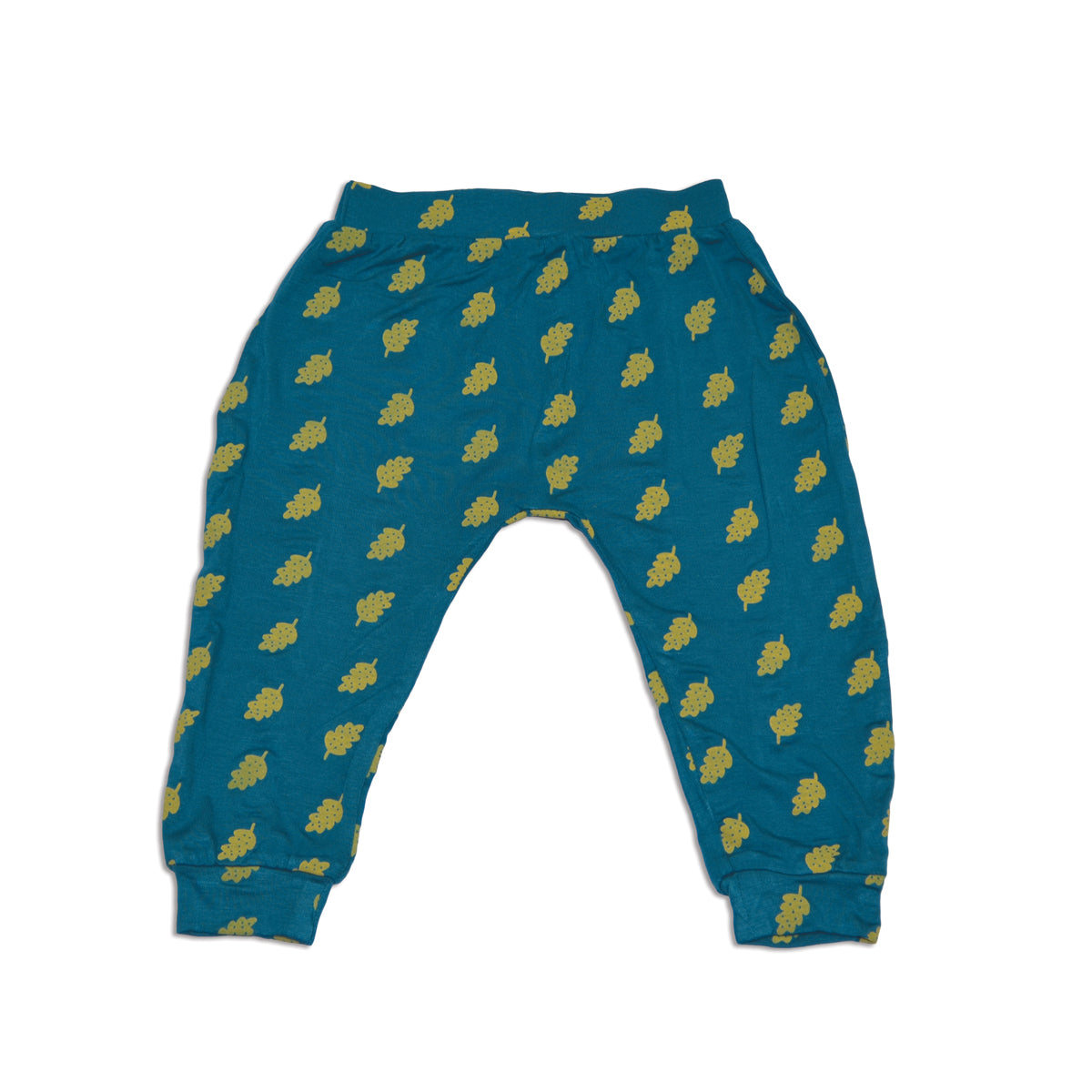bamboo harem pants dotty leaf print