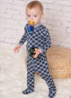 bamboo zip up footies check it out print lifestyle