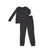 bamboo long sleeve pajama set asphalt color
