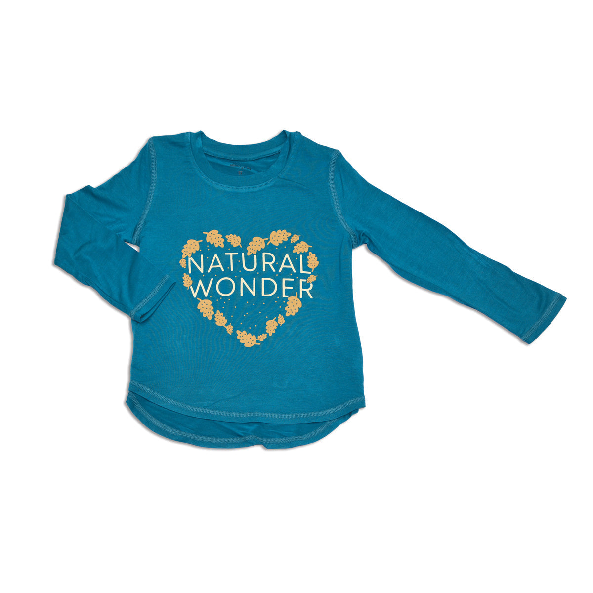 bamboo scoop hem tee deep ocean