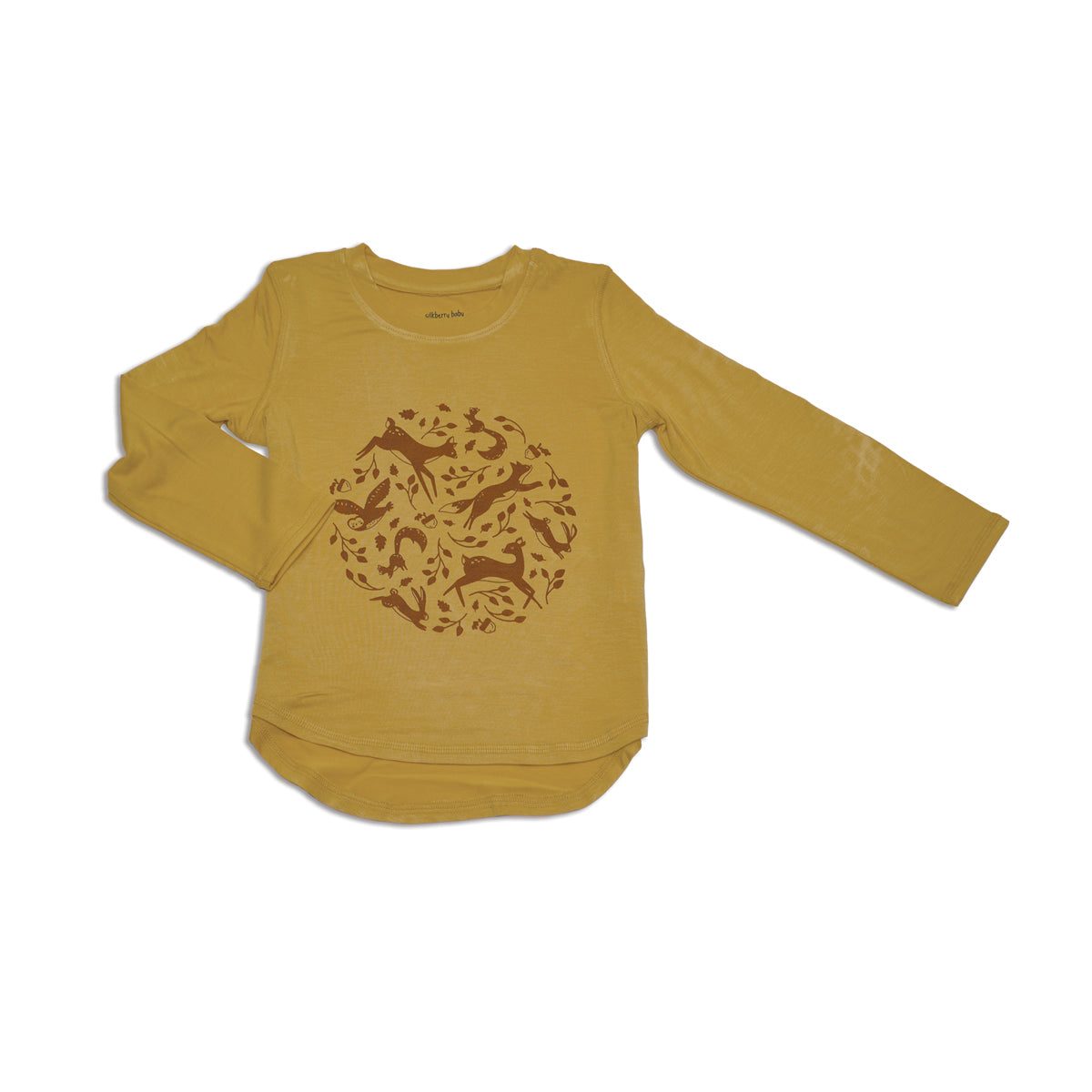 bamboo scoop hem tee fall leaf color