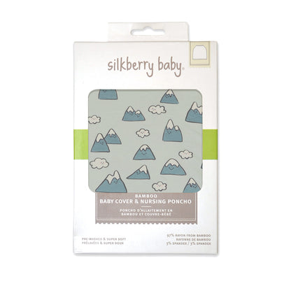 bamboo baby cover & nursing poncho snowy rockies print box