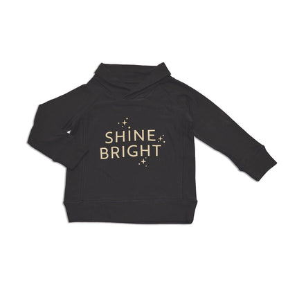 bamboo fleece shawl collar sweatshirt asphalt