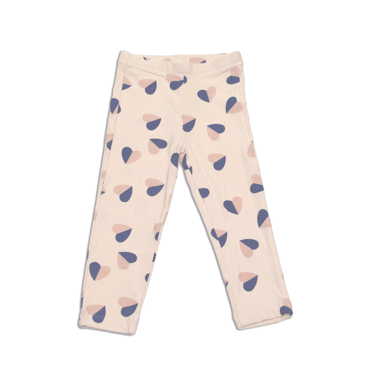 bamboo fleece leggings heart flutter print