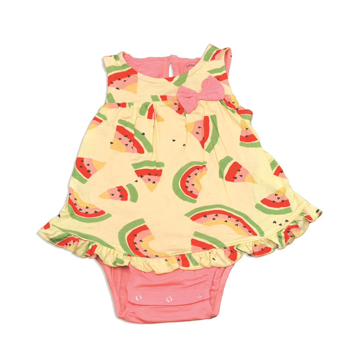 bamboo skirt bodysuit watermelon rainbow print