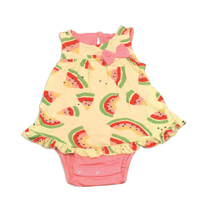 bamboo skirt bodysuit watermelon rainbow print