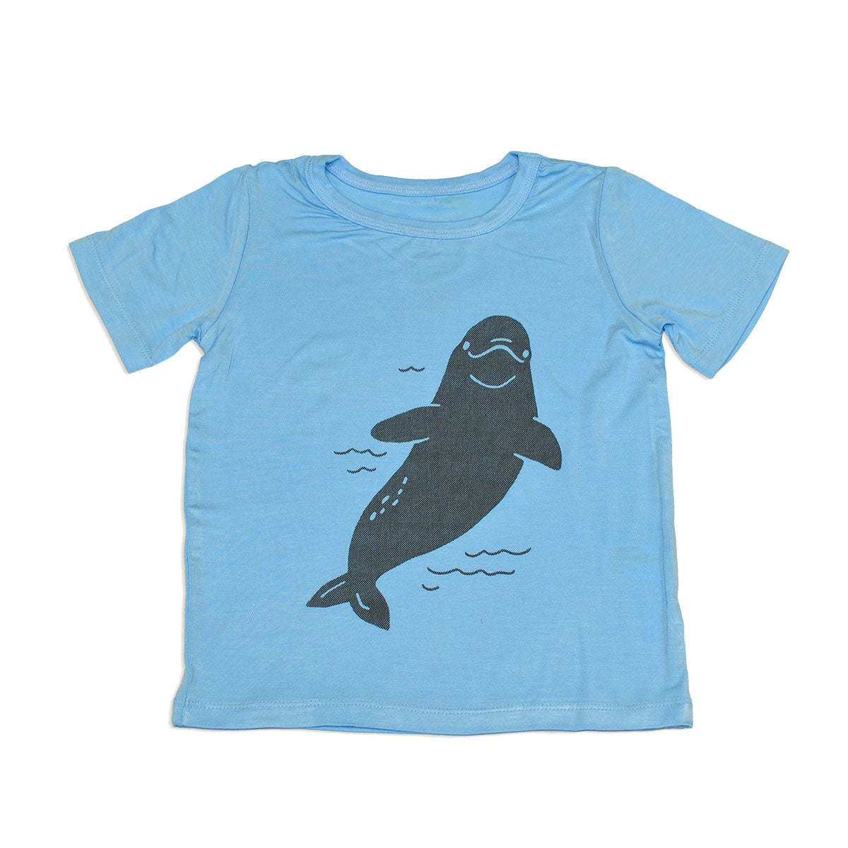 bamboo short sleeve graphic tee bluebonnet