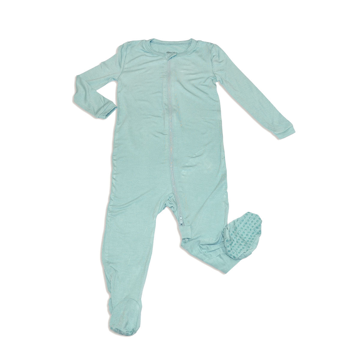 bamboo zip up footies lustre