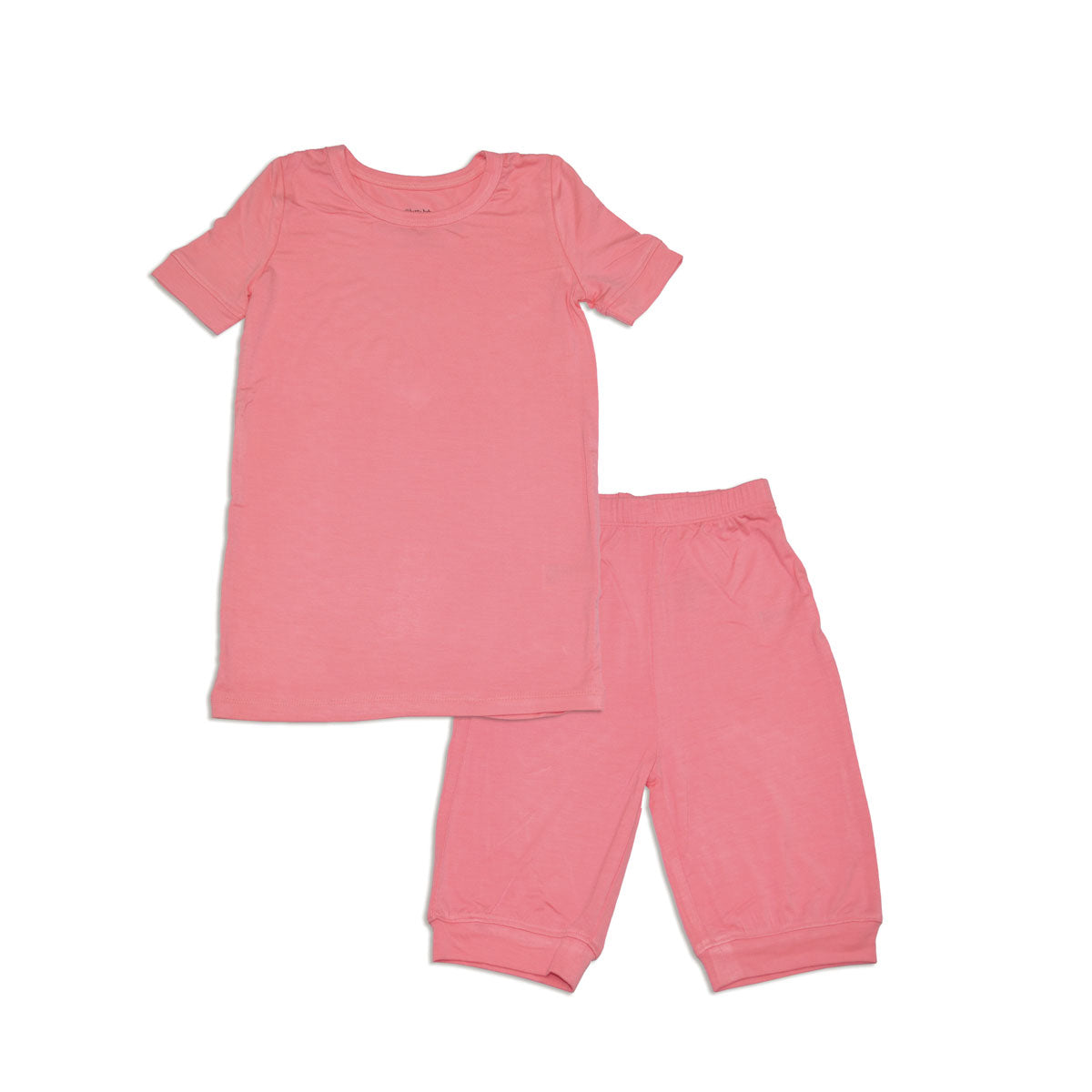 bamboo short sleeve top & short PJ set pink lemonade