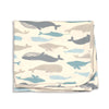 bamboo swaddle blanket whale print
