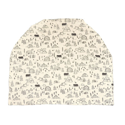 bamboo baby cover & nursing poncho doodle camp print