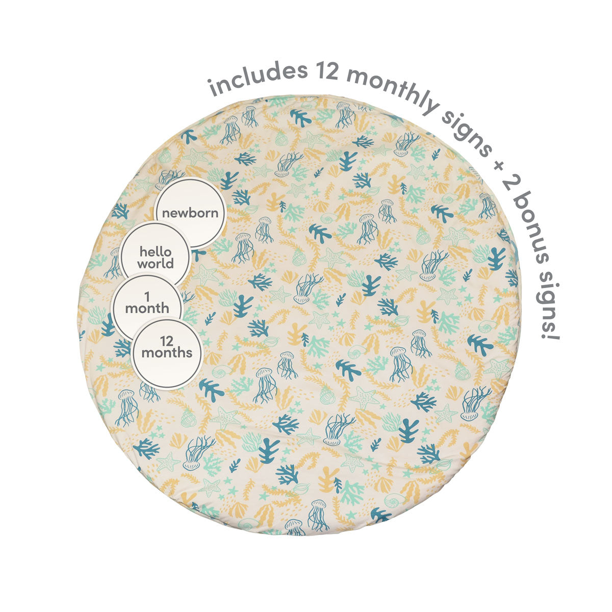 bamboo playmat reef print