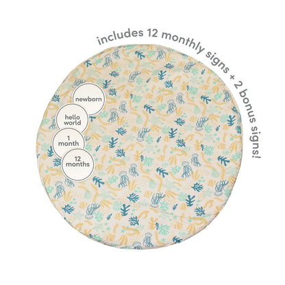 bamboo playmat reef print