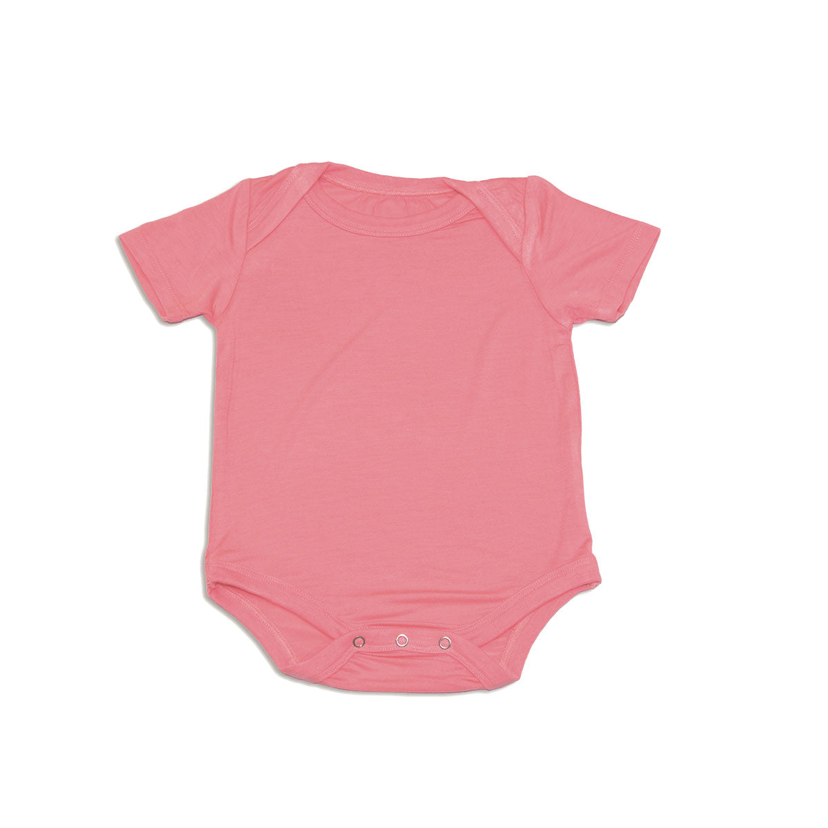 bamboo short sleeve onesie pink lemonade