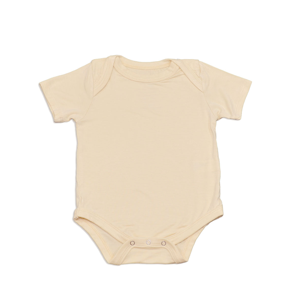 bamboo short sleeve onesie soft sand