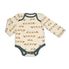 bamboo onesie all aboard print