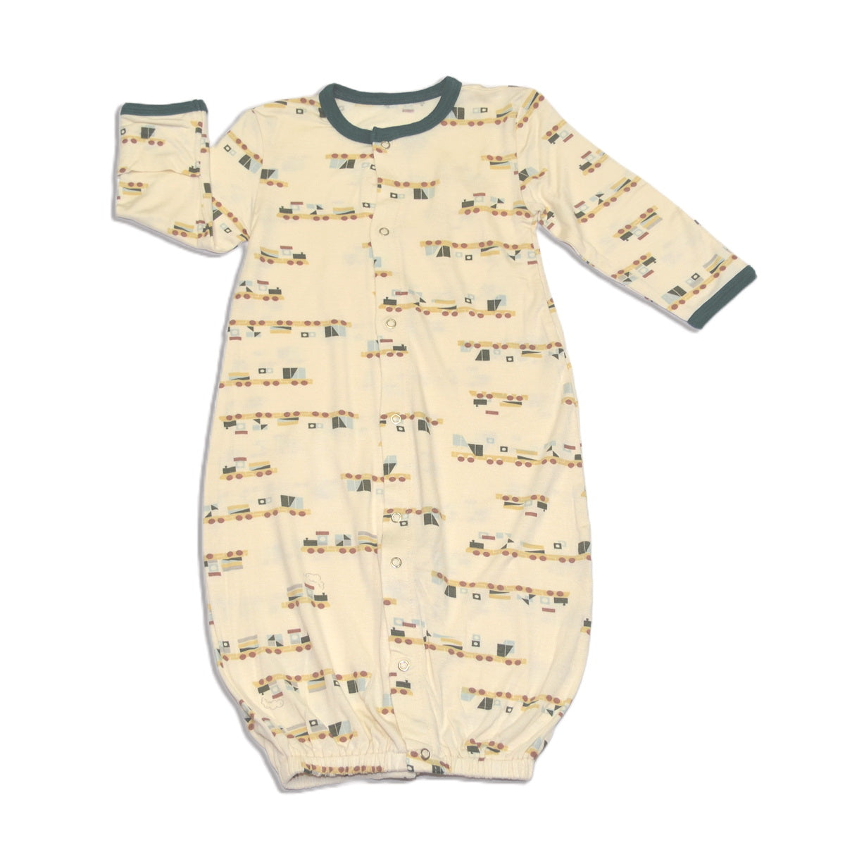 bamboo converter gown all aboard print