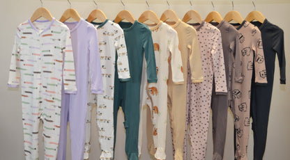 bamboo baby zip up footed sleeper